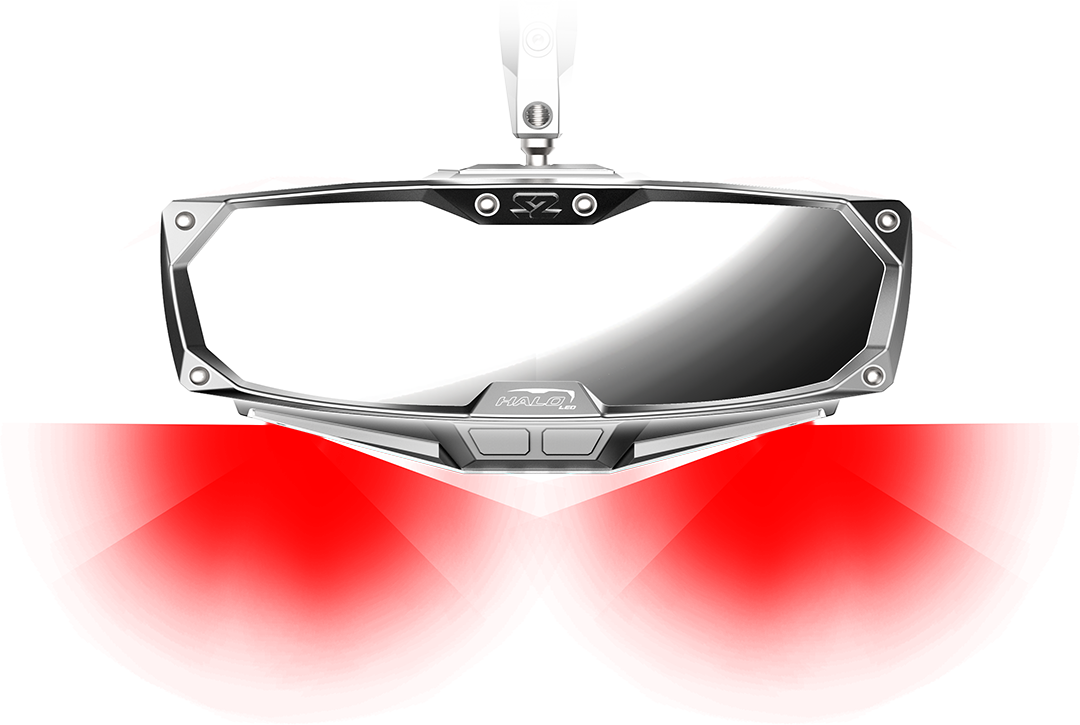 SEIZMIK Halo-RA LED Rearview Mirror with Map and RGB Lighting