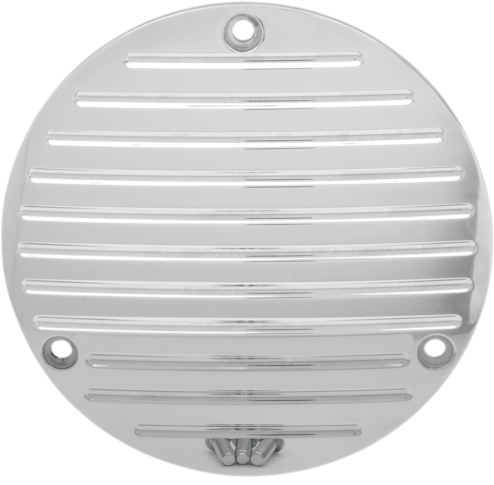 Pro-one perf.mfg. Millennium Derby Cover - Ball Milled - Chrome Harley Davidson