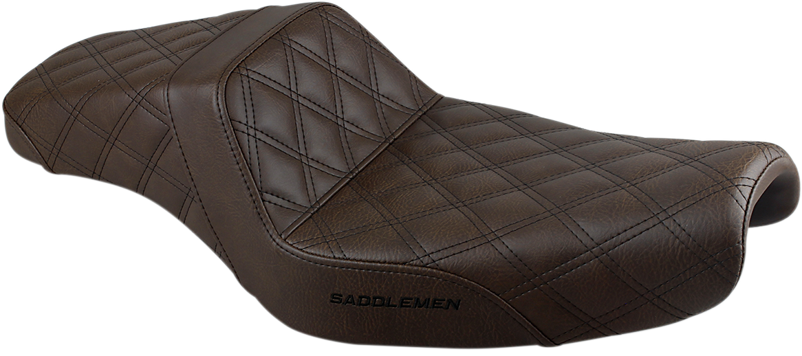 Saddlemen Step-Up LS Lattice Stitch Seat For Harley Sportster With 3.3 Gallon Tank 2004-2022