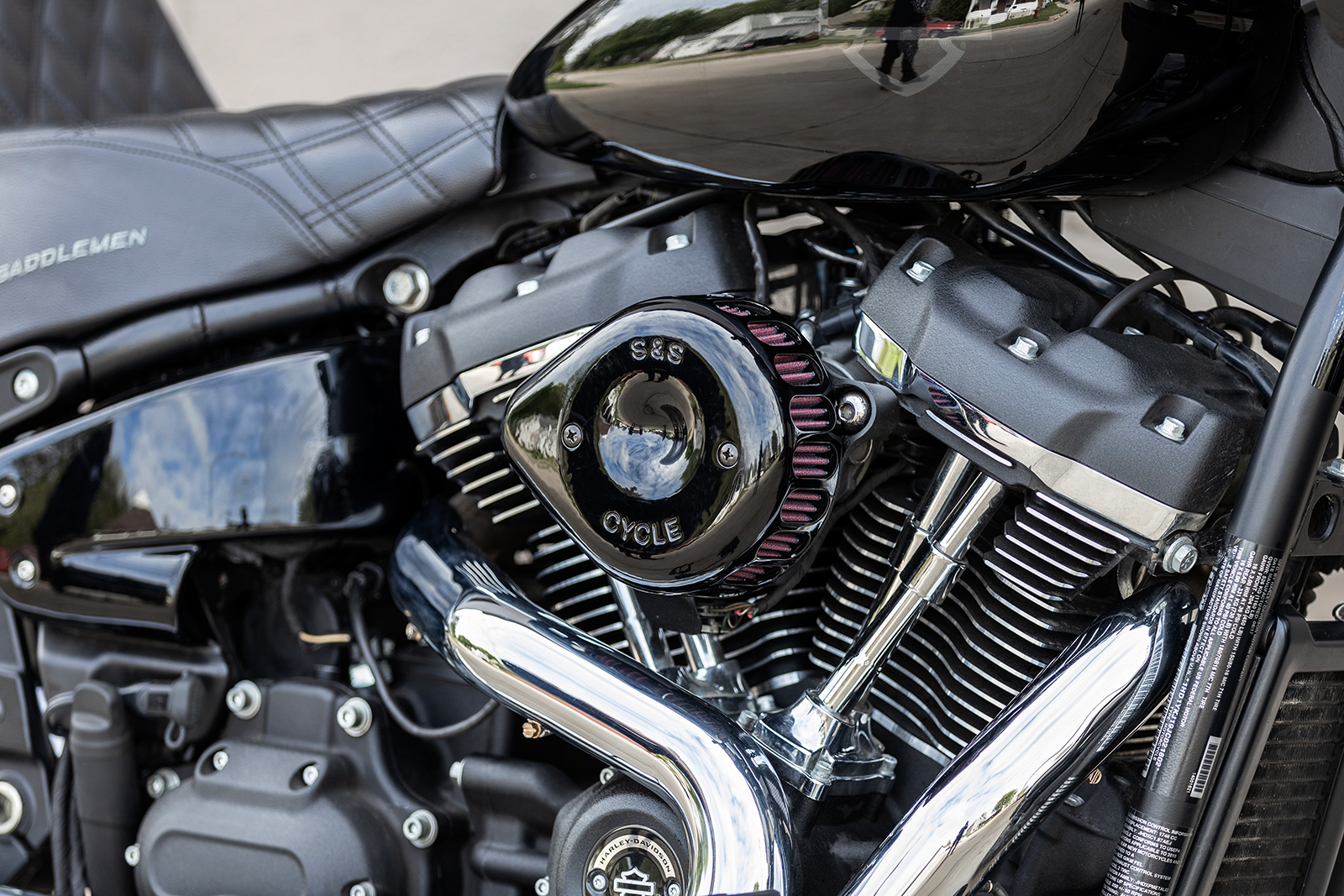 S&S Cycle Mini Teardrop Stealth Air Cleaner Cover