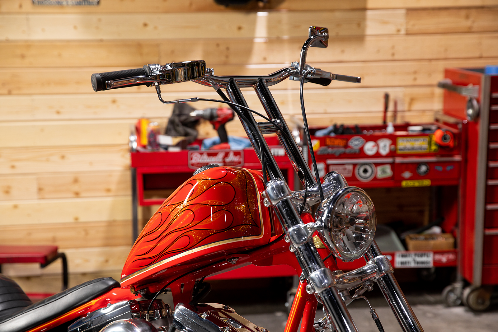 BILTWELL Utility Mirror with Perch Mount