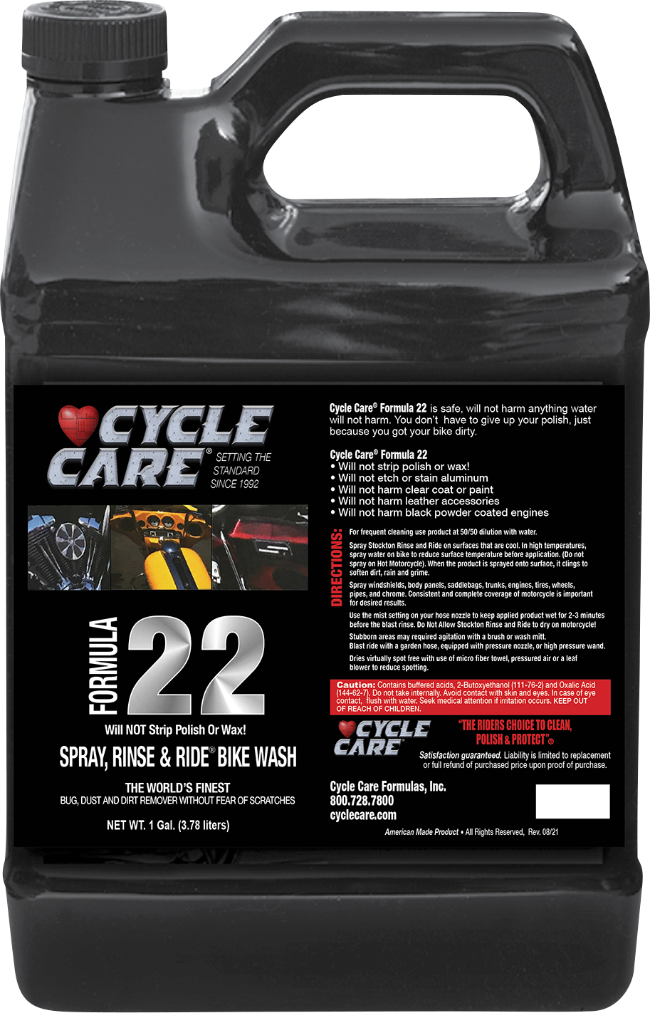 CYCLE CARE FORMULAS Formula 22 Spray, Rinse & Ride® Cleaner