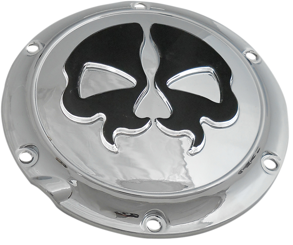 Drag specialties Split Skull Derby Cover - Chrome Harley Davidson