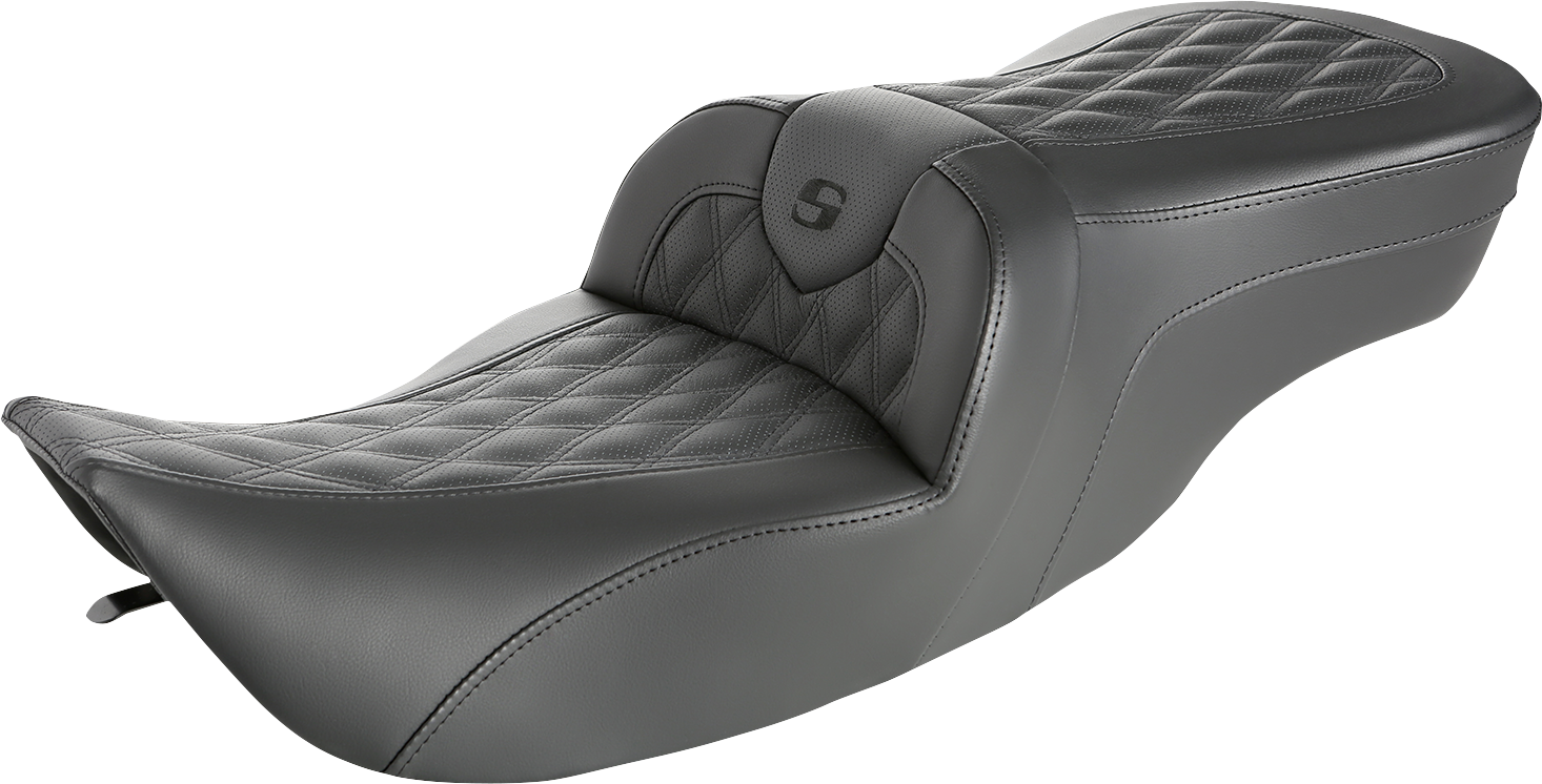 Saddlemen Roadsofa™ Seat - Full Lattice Stitch - without Backrest - FLH '97-'07 Harley Davidson
