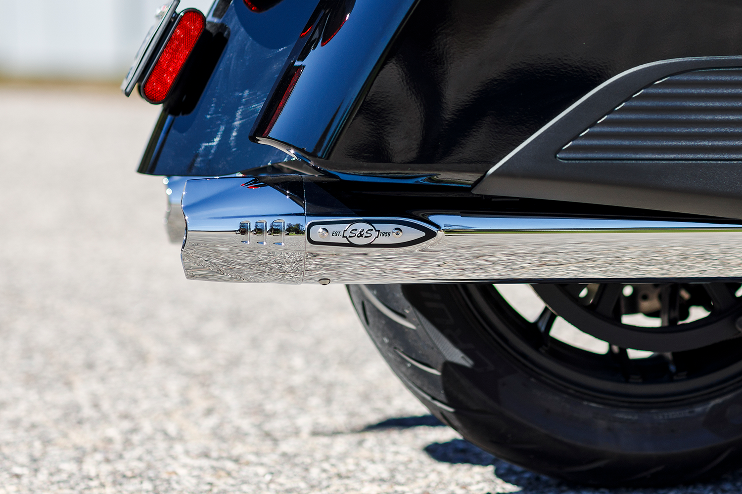 S&S Cycle Fishtail Slip-Ons For Indian Touring 2014-2025