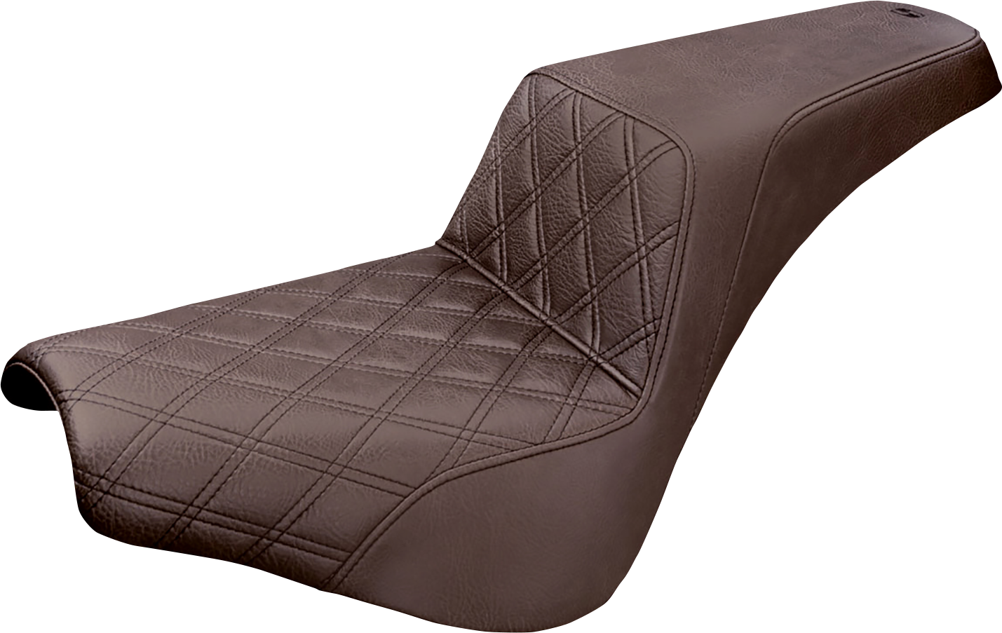 SADDLEMEN Step-Up Seat — Front Lattice Stitch