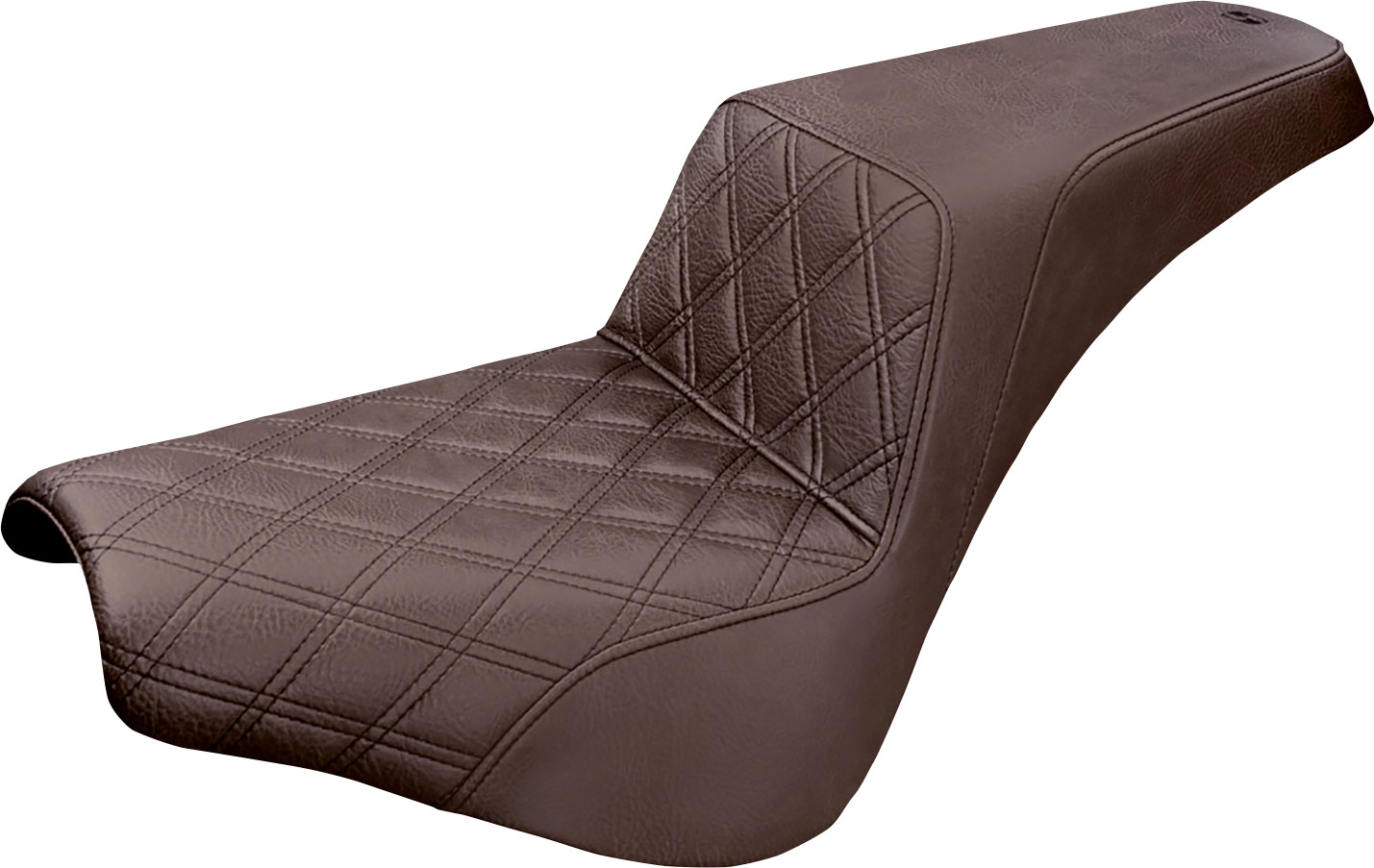 SADDLEMEN Step-Up Seat — Front Lattice Stitch