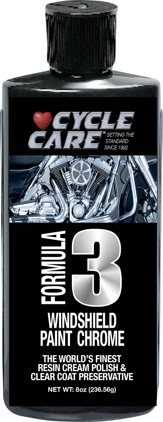 CYCLE CARE FORMULAS Formula 3 Windshield/Paint/Chrome Polish