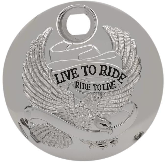 Drag Specialties "Live to Ride" Fuel Console Door