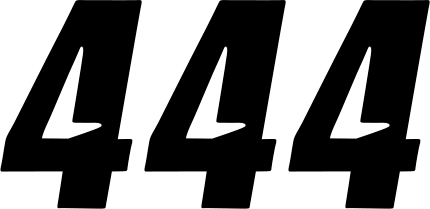 D'cor visuals Slash Number Plate - #4 - Black - 7"