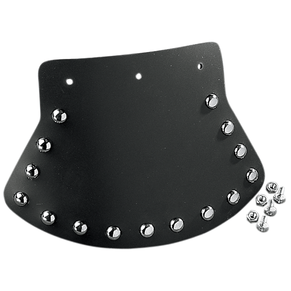Drag specialties seats Mud Flap - Studded with Plain Center - 9-1/2" W x 6-1/2" H