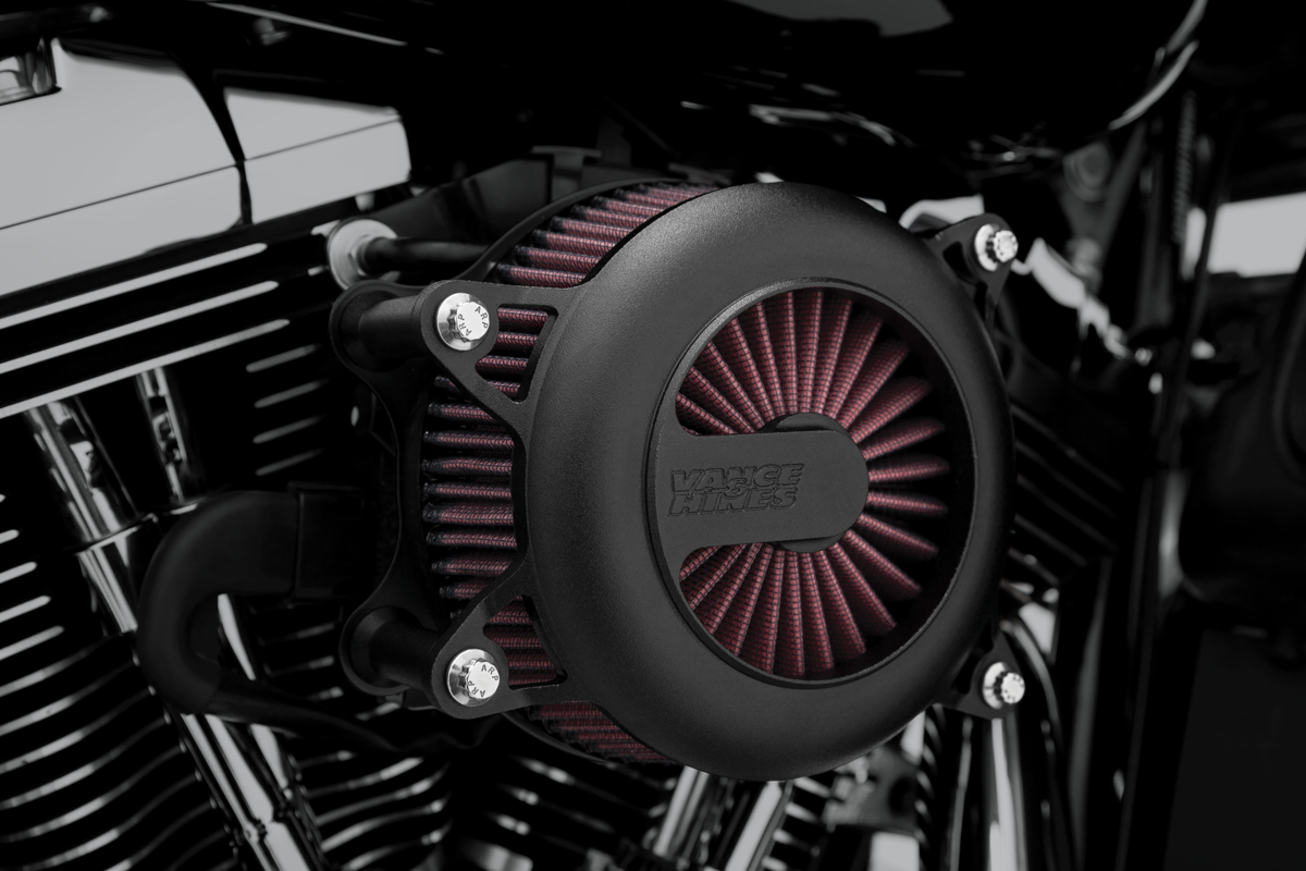 Vance & hines VO2 Rogue Air Intake Kit - Wrinkle Black Harley Davidson