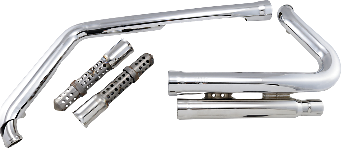 Cobra 909 Exhaust - Chrome - '07-'11 Softail Harley Davidson