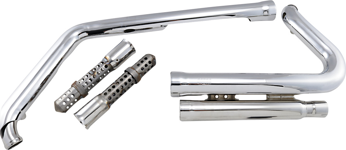 Cobra 909 Exhaust - Chrome - '07-'11 Softail Harley Davidson