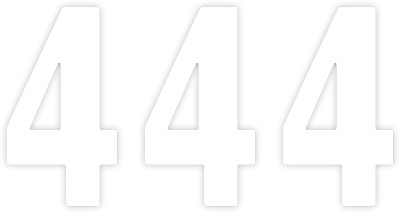 Factory effex Mini Pro Number 4 - White - 5"