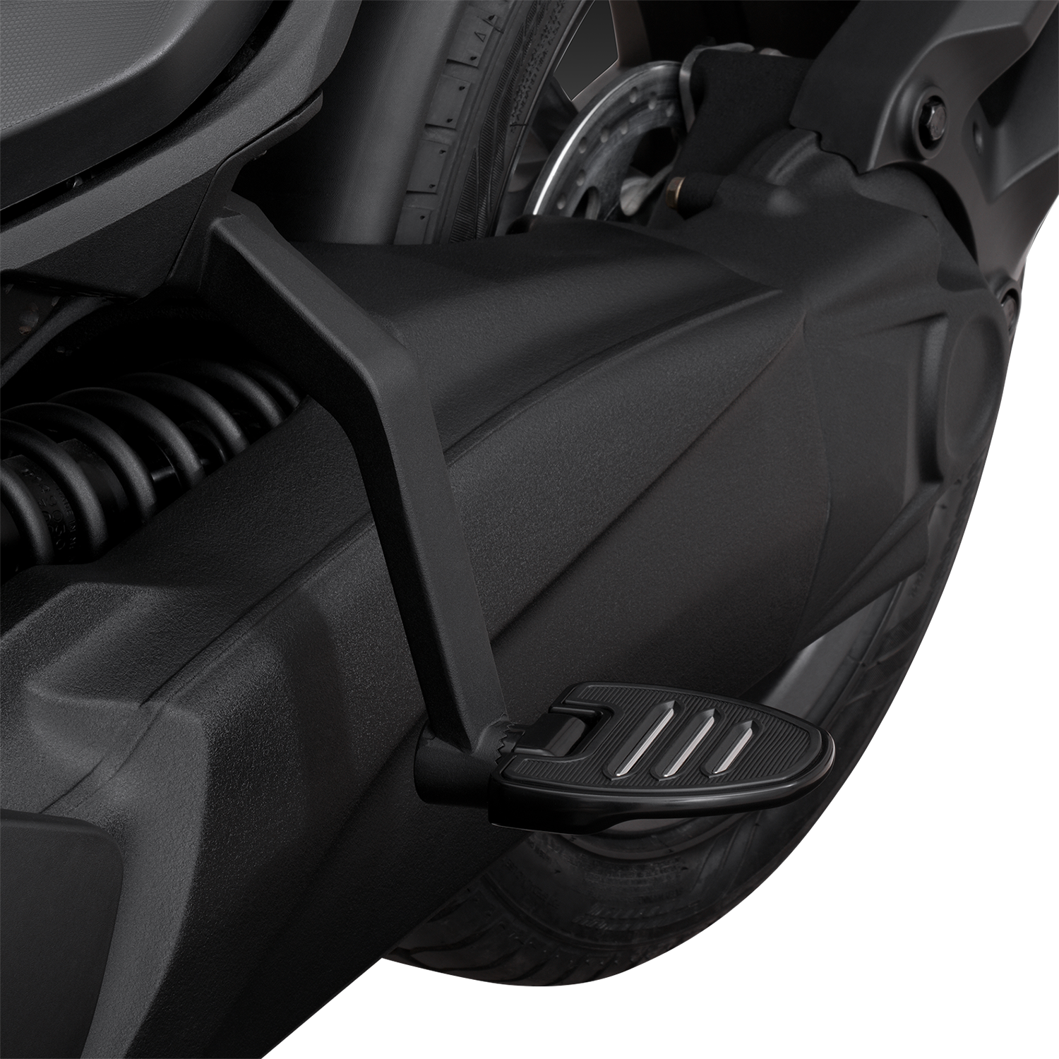 Show chrome Adjustable Passenger Boards - Black - Ryker Can-Am