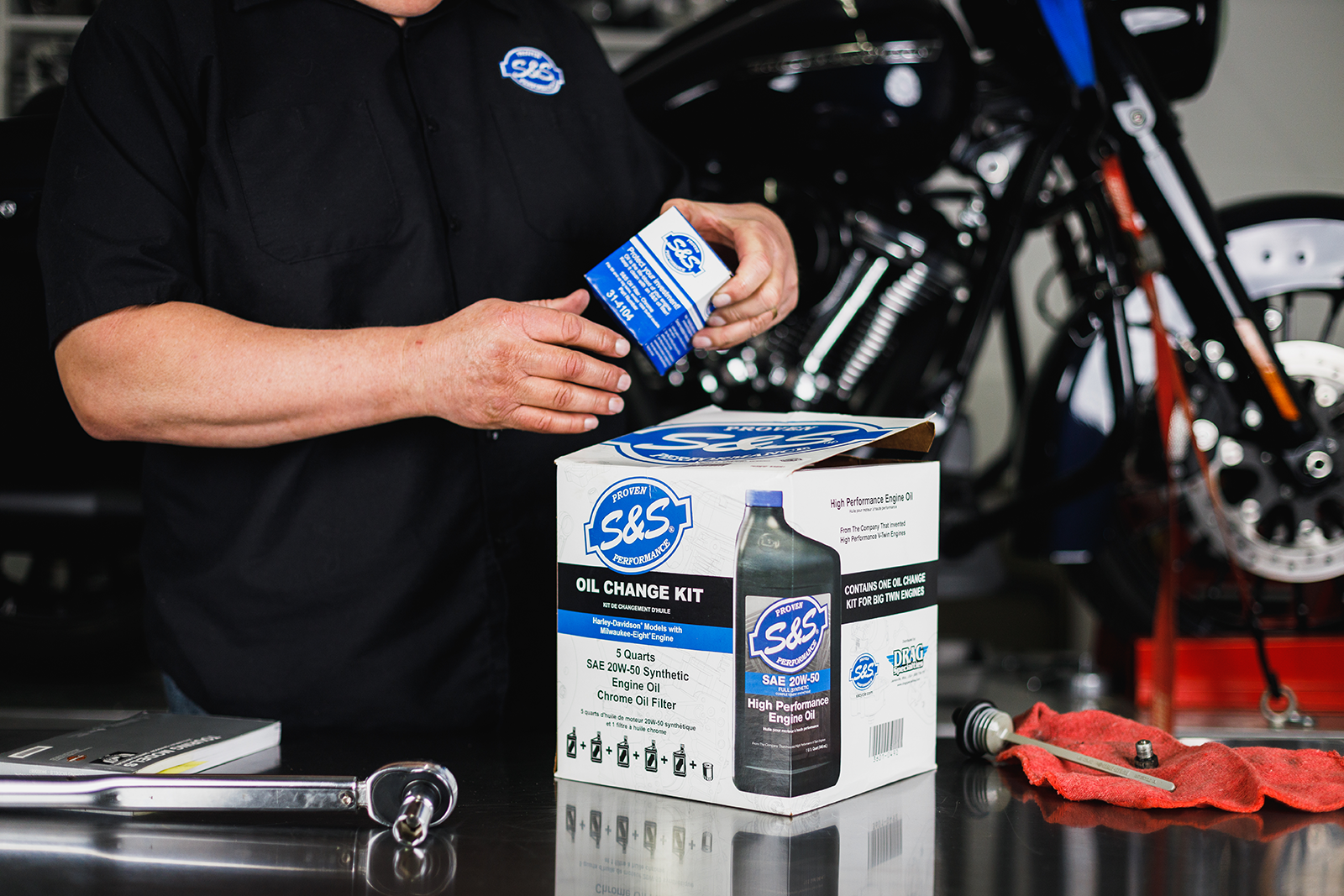 S&S CYCLE Oil Change Kit
