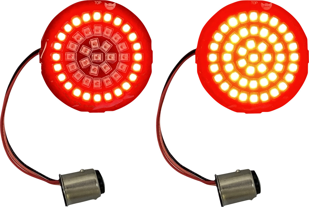 CUSTOM DYNAMICS Genesis® 4 Red Ring LED Turn Signal Inserts