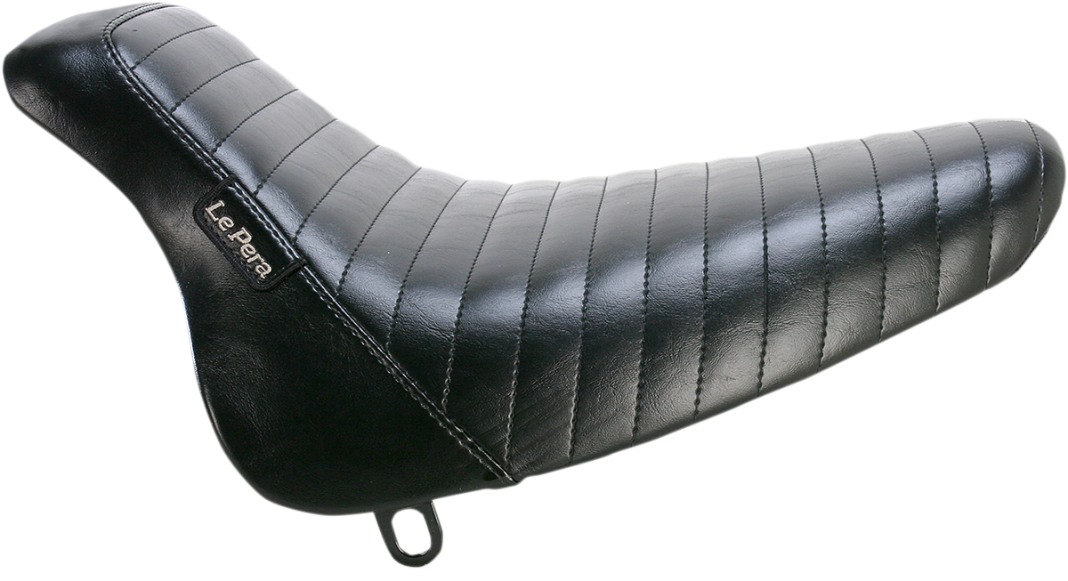 Le pera Bare Bones Solo Seat - Pleated - Black - Softail '00-'07 Harley Davidson
