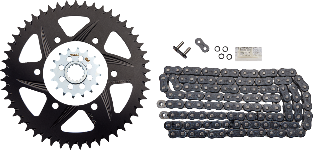Vortex V3 HFR Quick Accel Chain And Sprocket Kit Yamaha R1 2009-2014