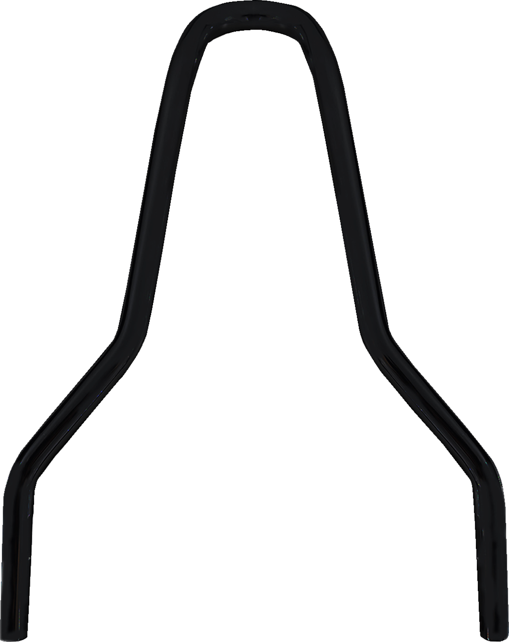 Drag specialties Round Sissy Bar - Black - 9.88"H Harley Davidson