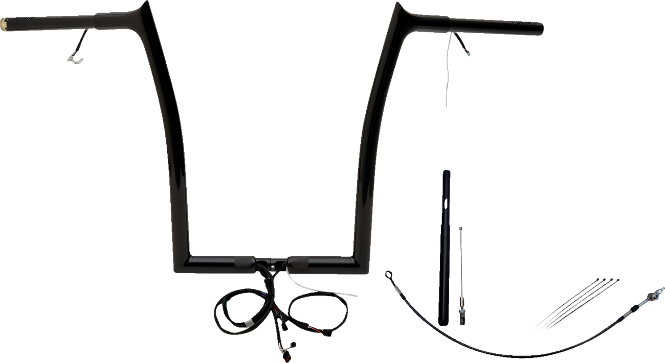 Fat Baggers Inc. 1 1/4" Wired Pointed Top Handlebar Kit For Harley Road Glide 2021-2025