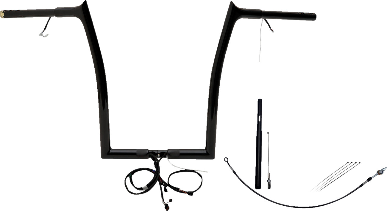 FAT BAGGERS INC. EZ Install Wired 1-1/4" Pointed Top Handlebar Kit