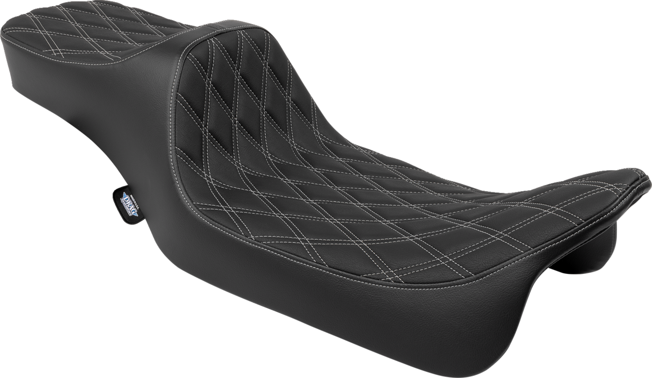 SEAT PREDATOR 3 2-UP EXT. DOUBLE DIA SILVER VINYL TOURING