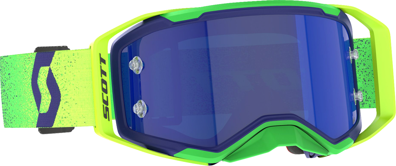 Fluorescent Yellow/Purple Scott Prospect 2.0 AMP Goggles - Chrome Lens