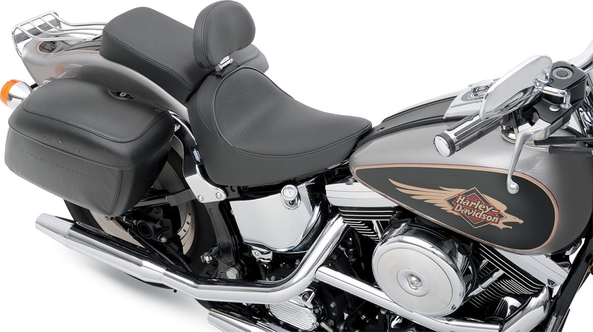 Drag specialties seats Solo Seat - Smooth - Driver Backrest - FXST/FLST '84-'99 Harley Davidson