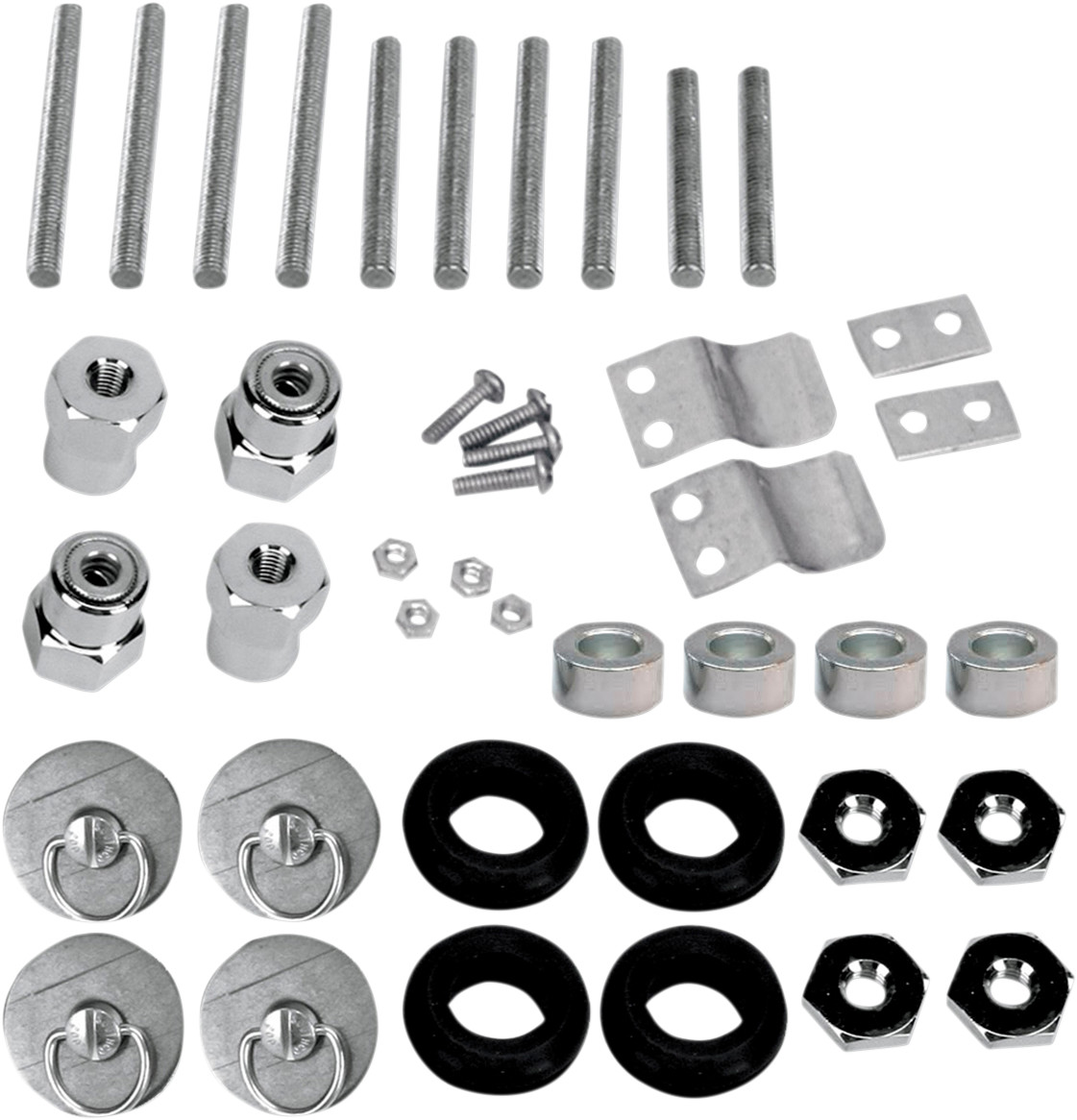 SADDLEMEN S4 Quick-Disconnect Saddlebag Docking Post and Fastener Kit