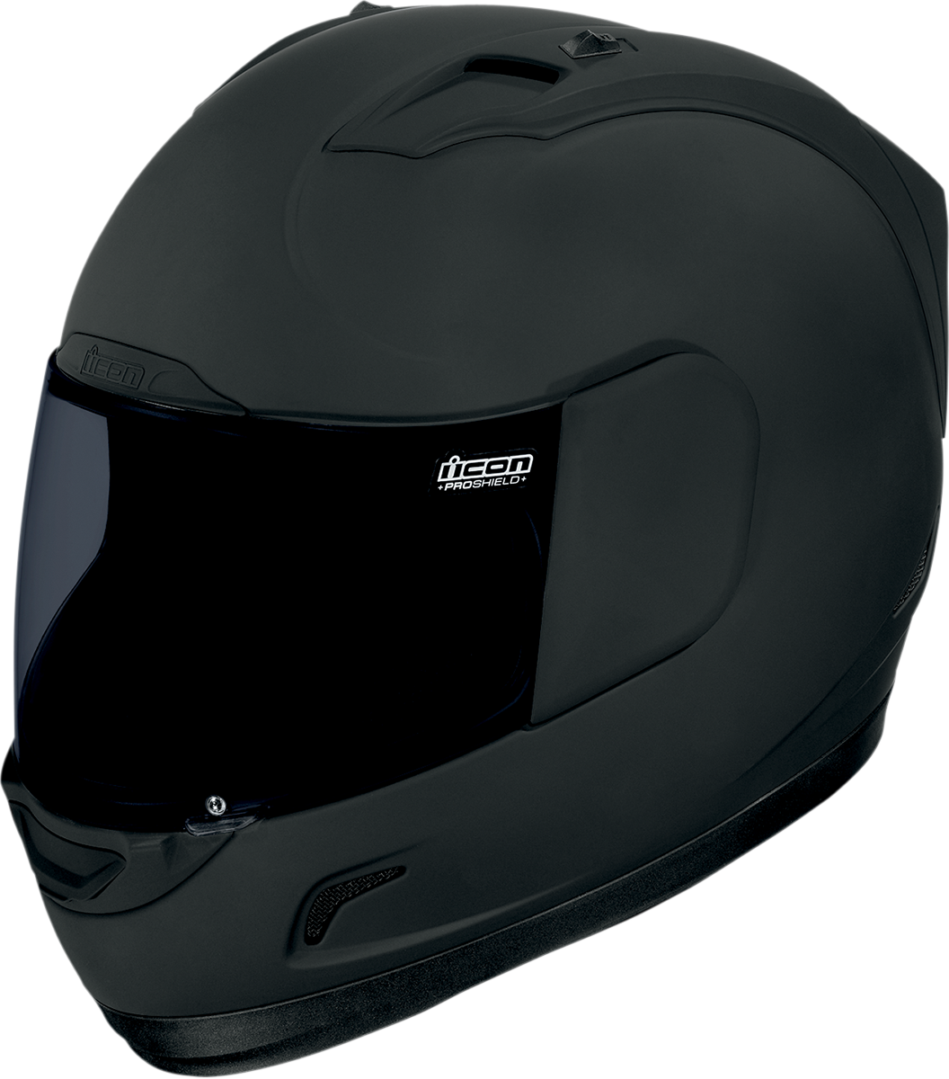 Icon Alliance Dark Black Motorcycle Full Face Street Helmet 2 Shields