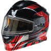 Z1R SOLARIS FIRST TRACKS MODULAR SNOW ELECTRIC HELMET - BLACK/RED