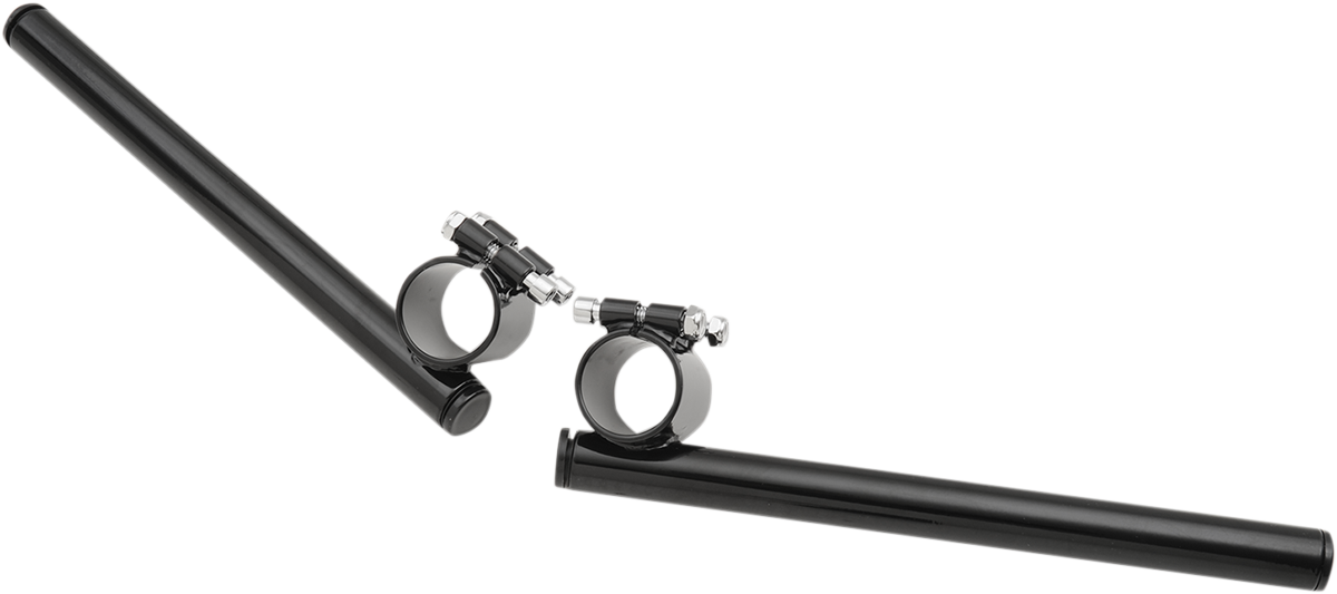Emgo 1" Clip-On Handlebar - 39 mm - Dimpled - Black