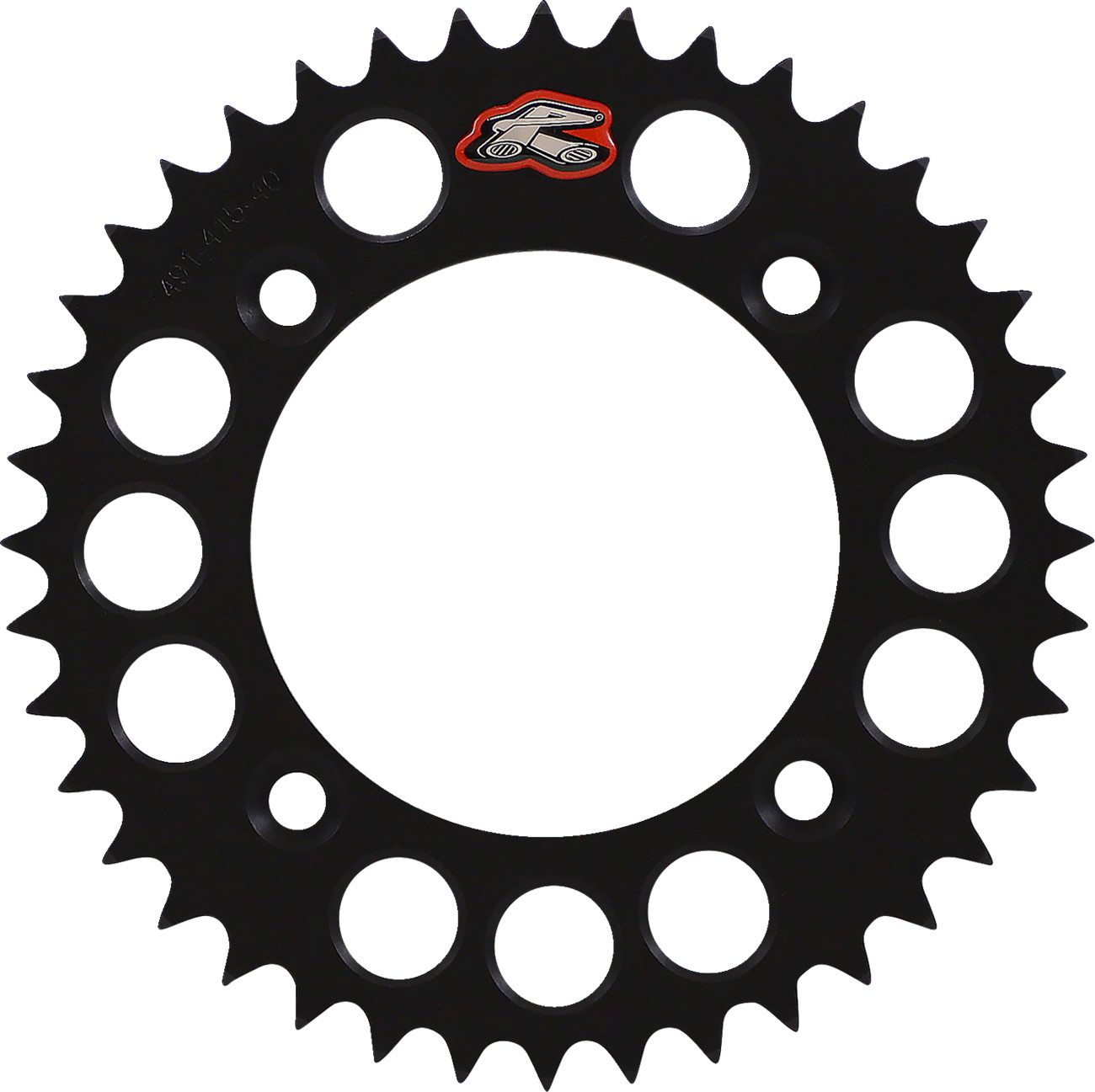 Renthal Rear Sprocket - Aluminum - 40 Tooth - Black - Aprilia/Gas Gas/Husqvarna/KTM 40T