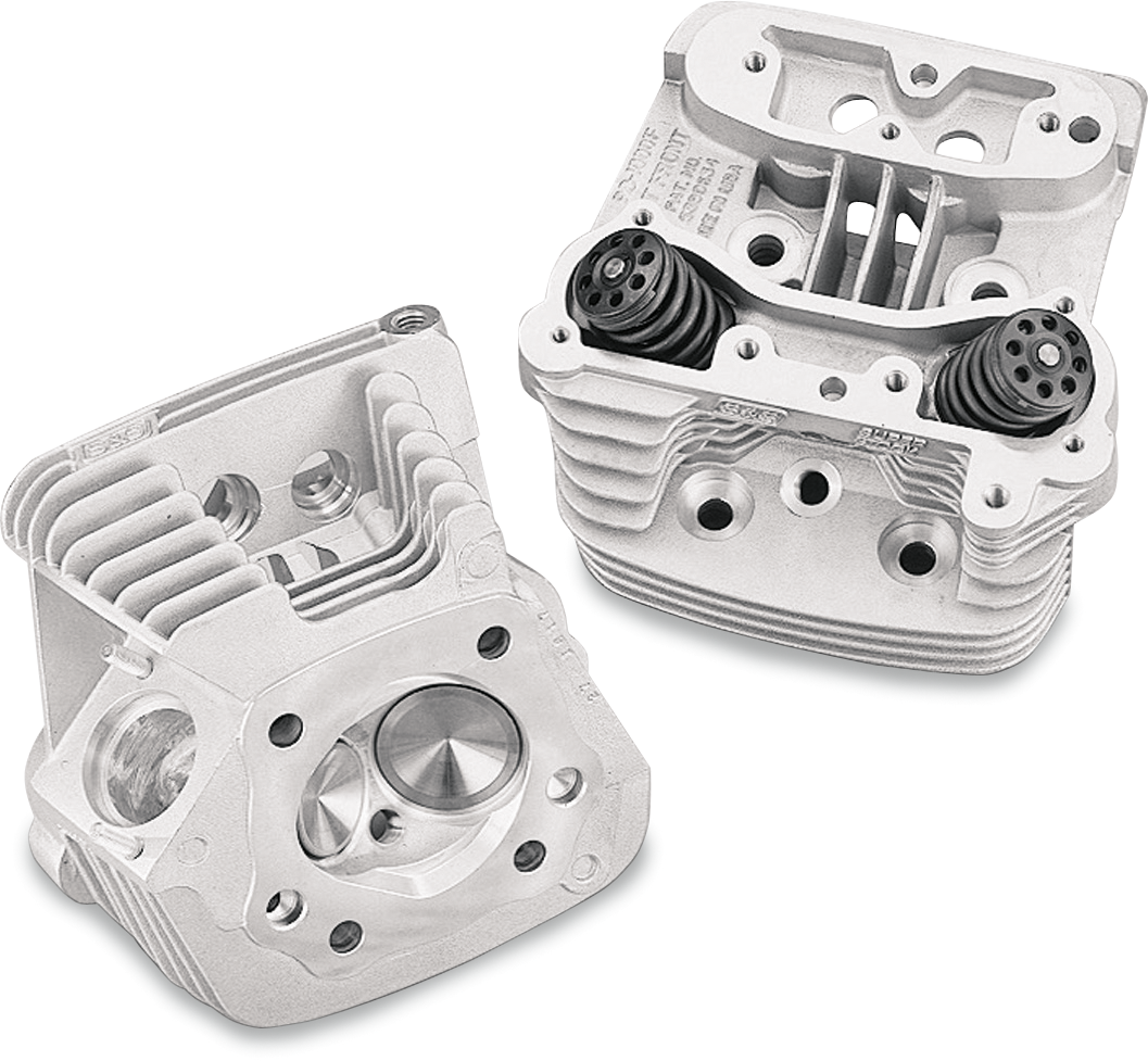 S&s cycle Cylinder Head Kit - Super Stock™ - Natural - Evolution Big Twin '88-'99 Harley Davidson