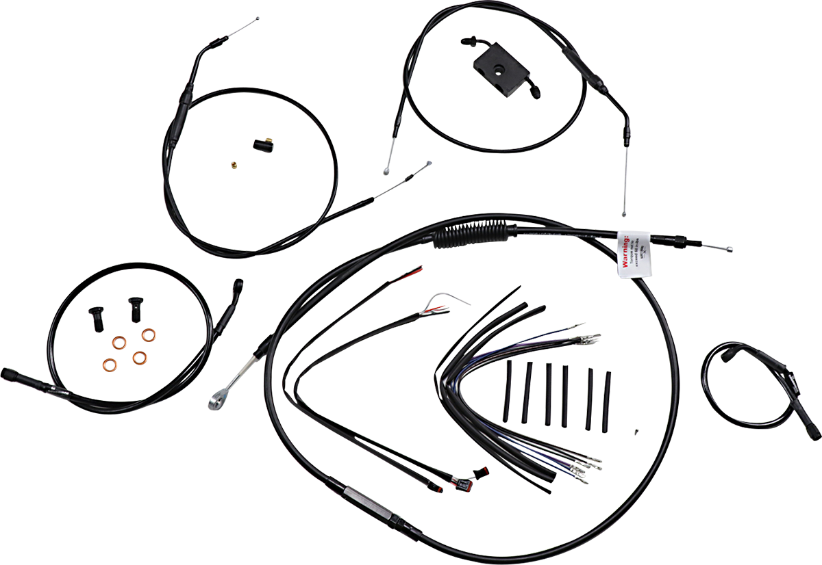 Extended Handlebar Cable and Brake Line Kit for Sportsters with ABS