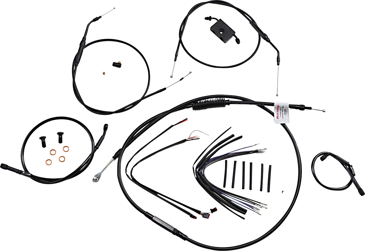 Extended Handlebar Cable and Brake Line Kit for Sportsters with ABS