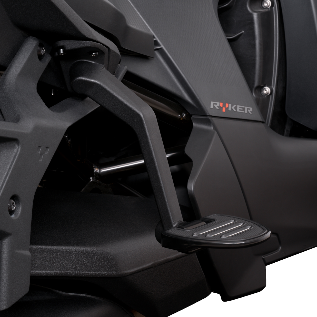 Show chrome Adjustable Passenger Boards - Black - Ryker Can-Am