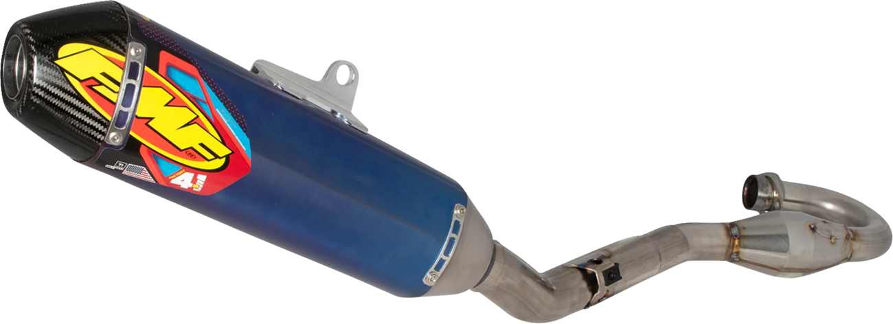Fmf Factory 4.1 RCT Exhaust System - Anodized - Carbon End Cap - Megabomb - Honda CRF250R/RX
