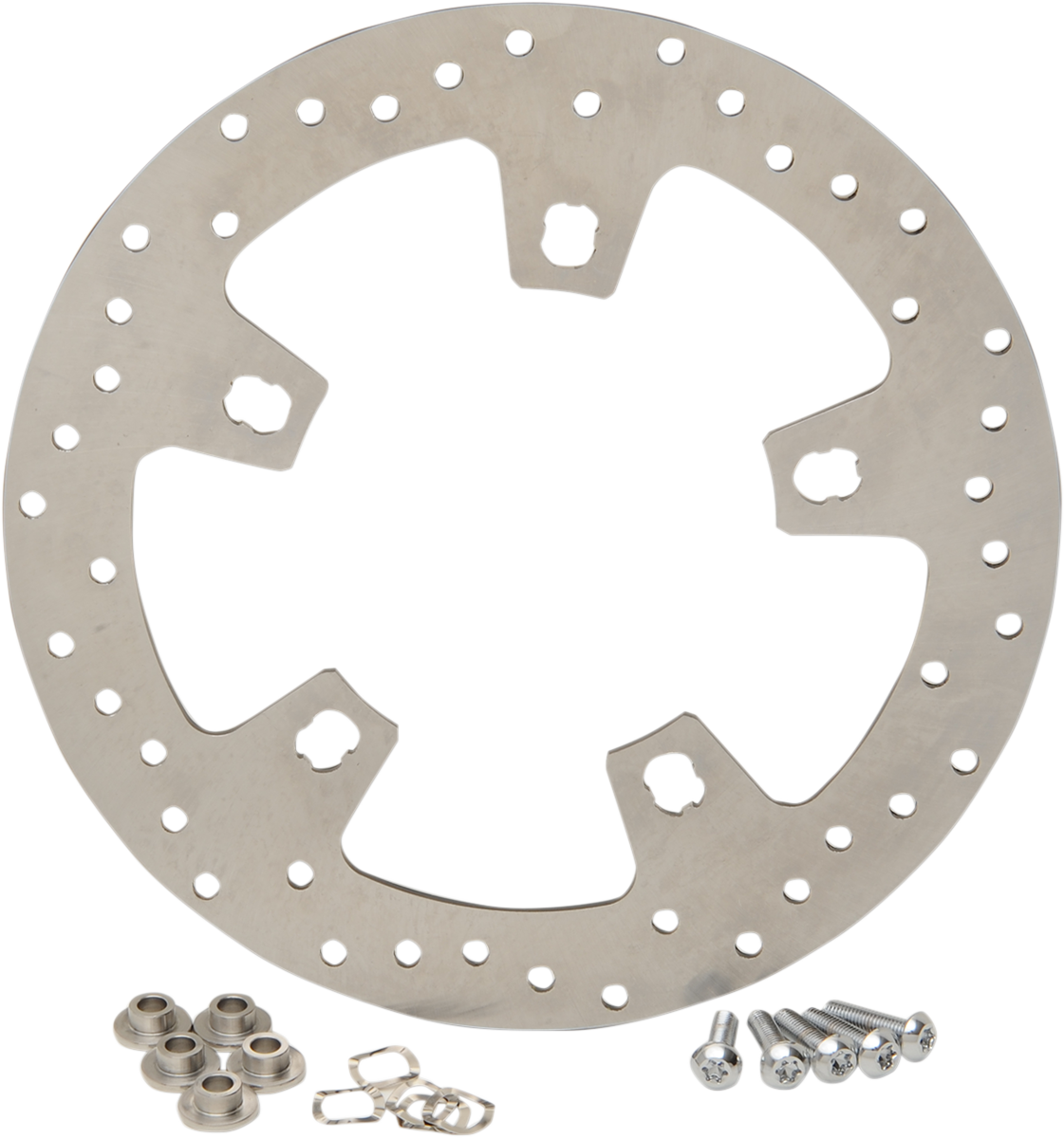 Drag Specialties Stainless Steel Drilled Brake Rotor