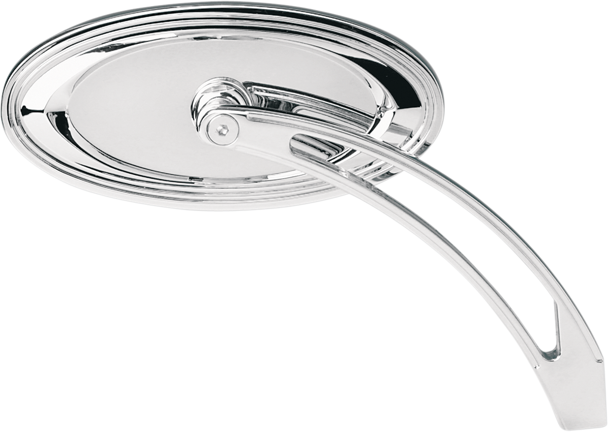 Arlen ness Mirror - Side View - Stepped - Oval - Chrome