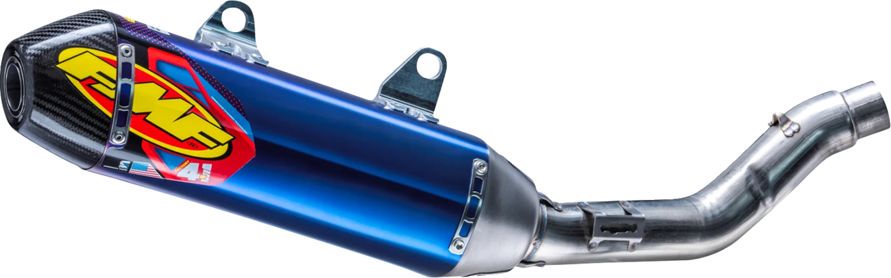 Fmf 4.1 RCT Slip-On Muffler - Anodized/Titanium - Carbon Cap - Honda CRF250R/RX