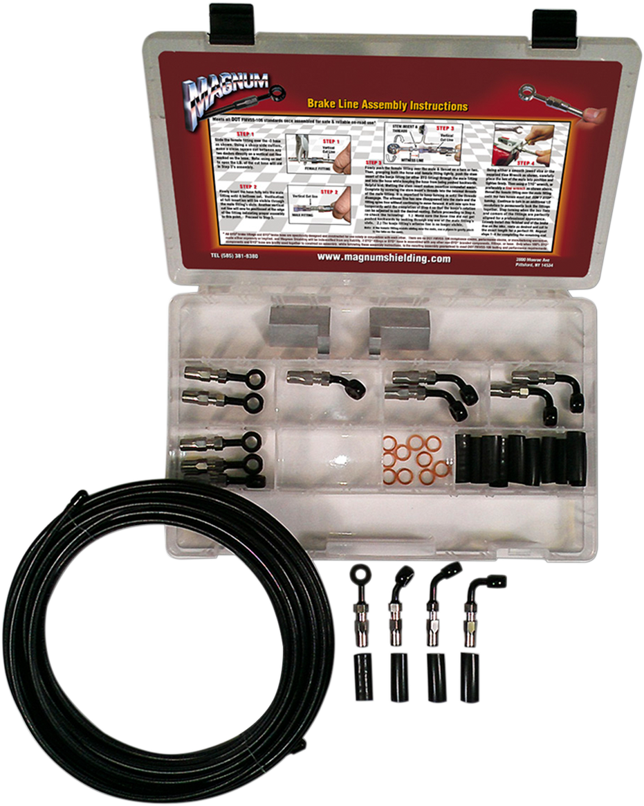 MAGNUM SHIELDING BYO® Build-Your-Own Brake Line Basic Builder Kit