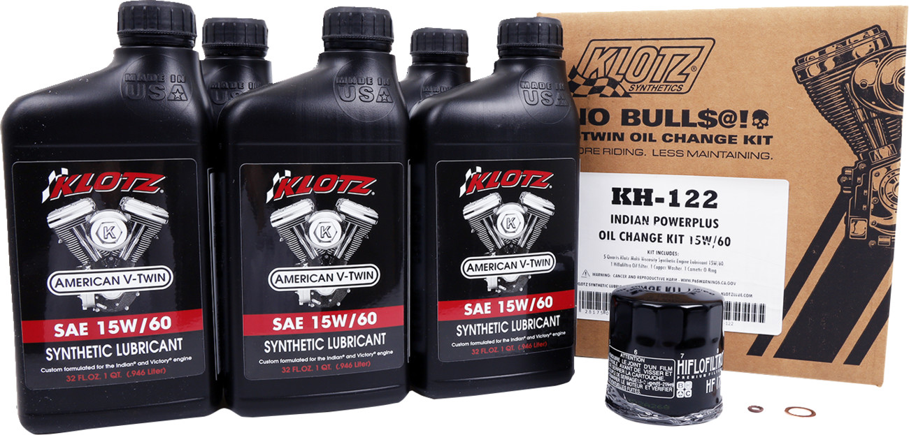KLOTZ OIL Synthetic Oil Change Kit