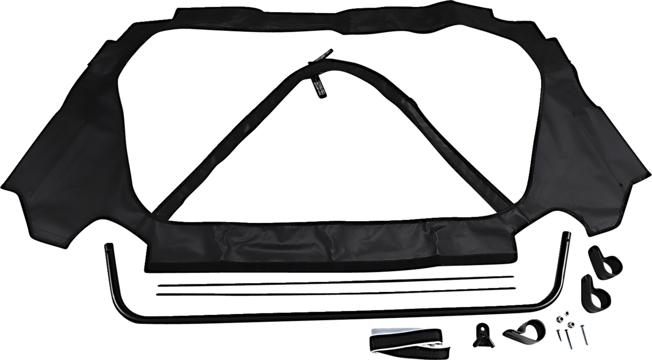 Seizmik Soft Rear Windshield - Clear - Kawasaki KRX 1000