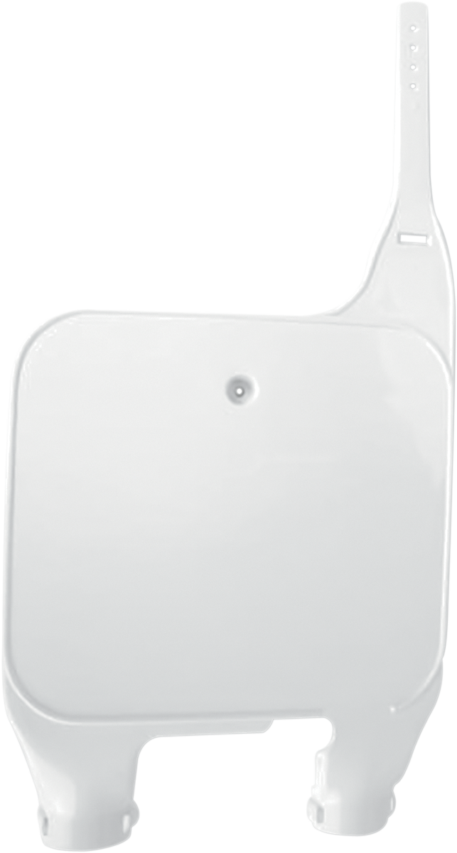 Ufo Front Number Plate - White 1990-1995 Suzuki RM125 / 1989-1995 Suzuki RM250