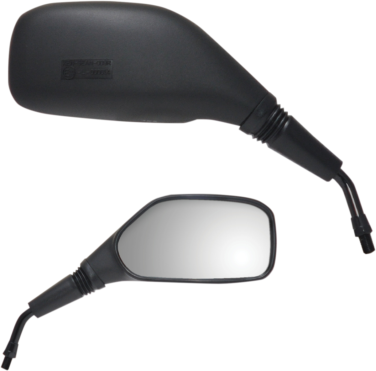 Parts unlimited Mirror - Supersport - Side View - Rectangle - Black - Right - Each