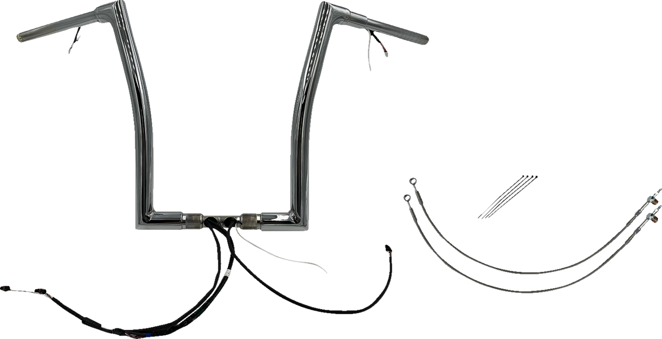 FAT BAGGERS INC. EZ Install Wired 1-1/2" Flat Top Handlebar Kit