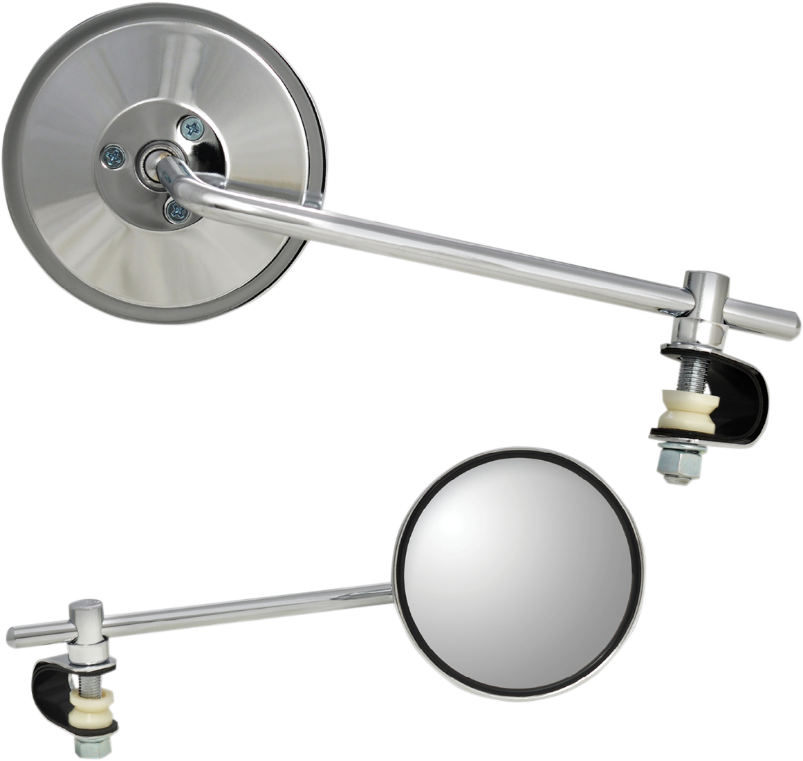 Parts unlimited Mirror - Side View - Round - Chrome - Long - Each 2018-2018 Kawasaki EX400 Ninja 400